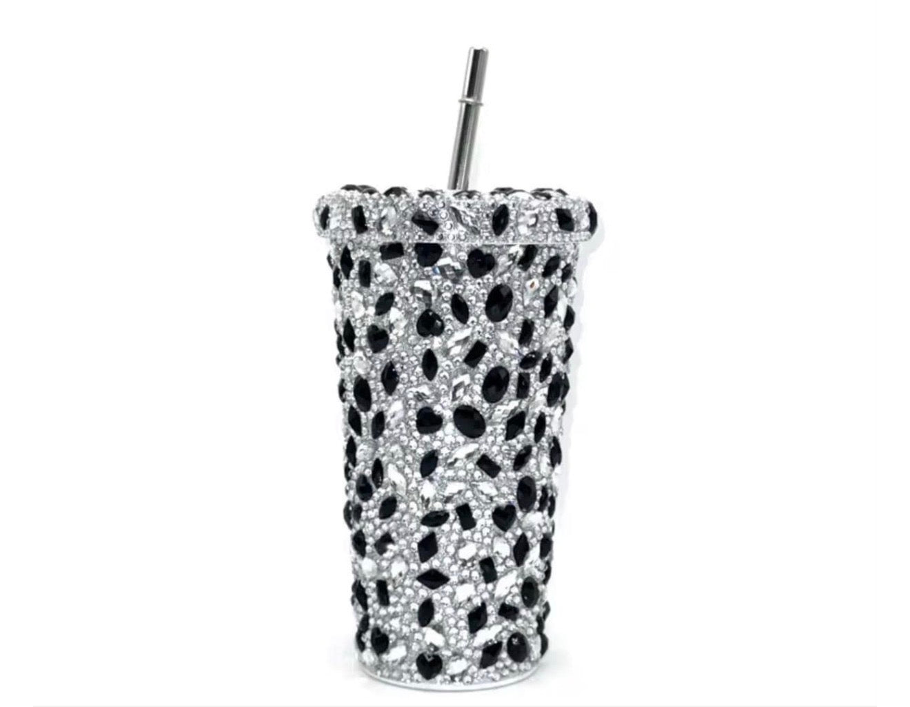 Diamond Cup With Straw