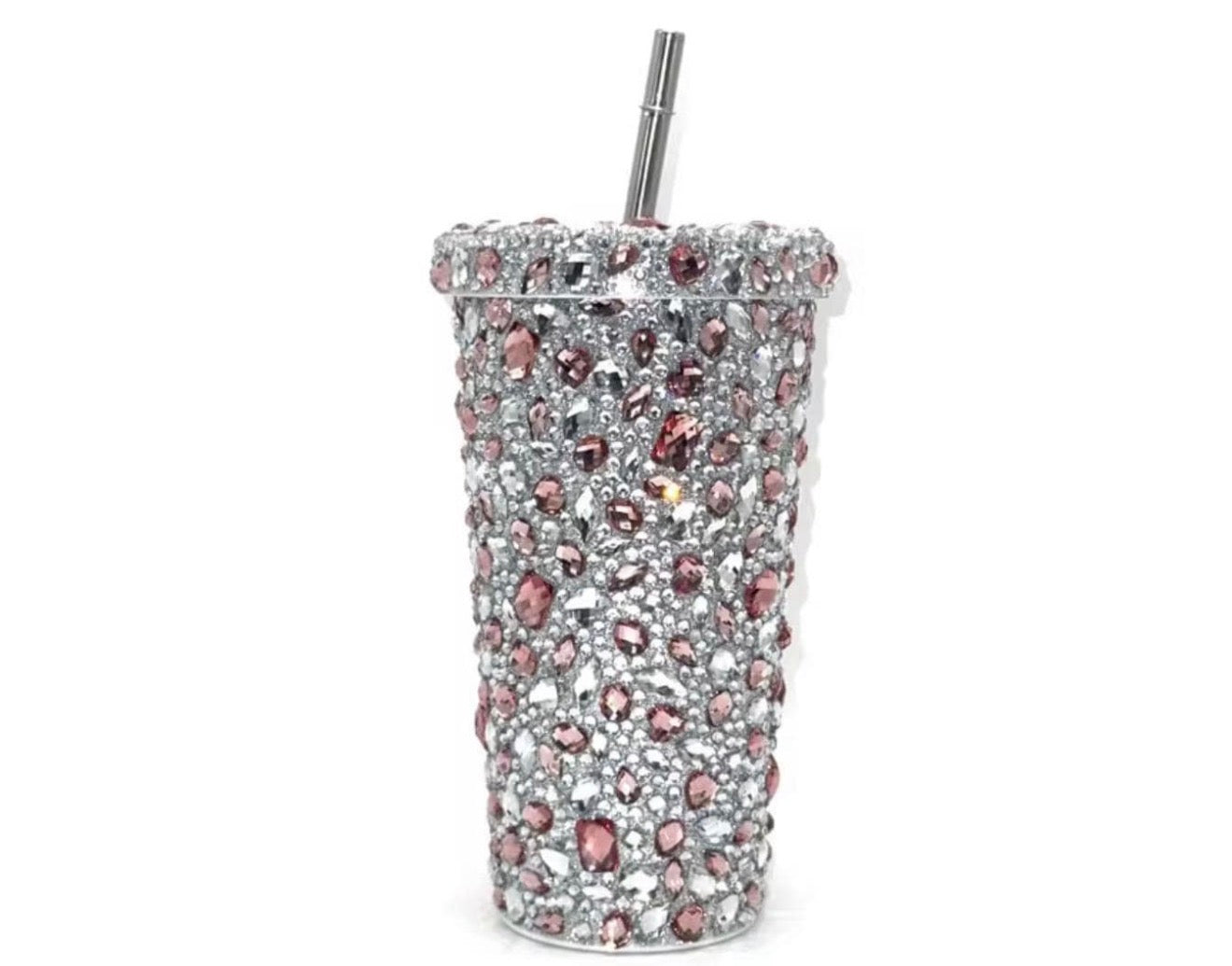 Diamond Cup With Straw