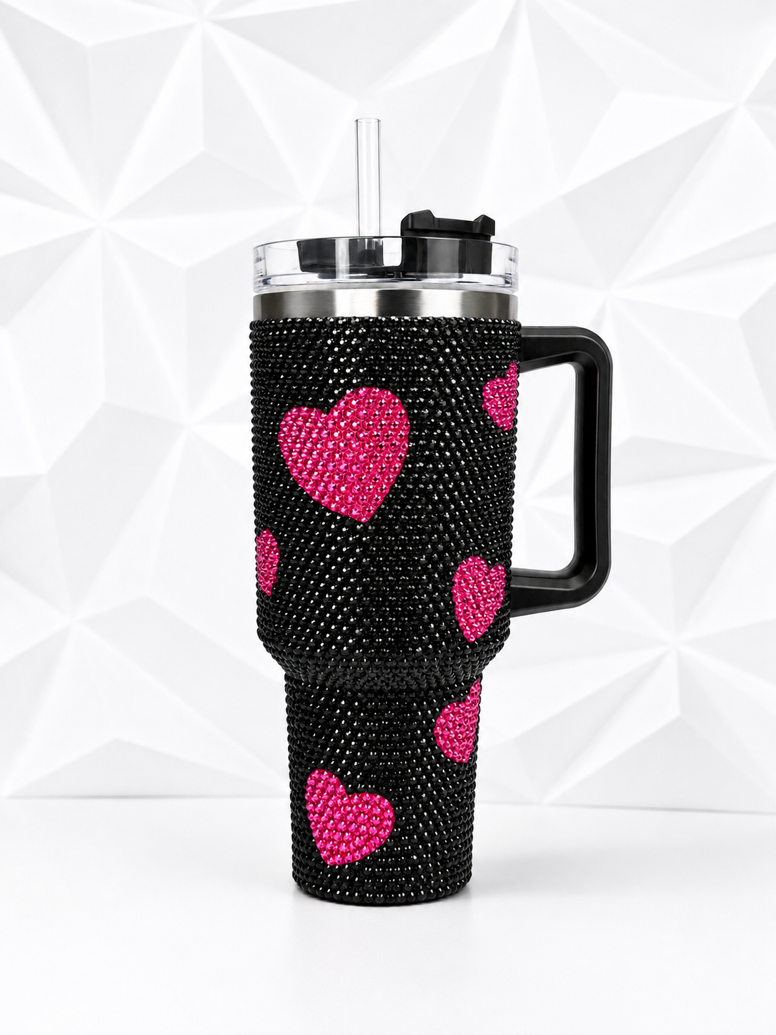 40 oz Bling Heart