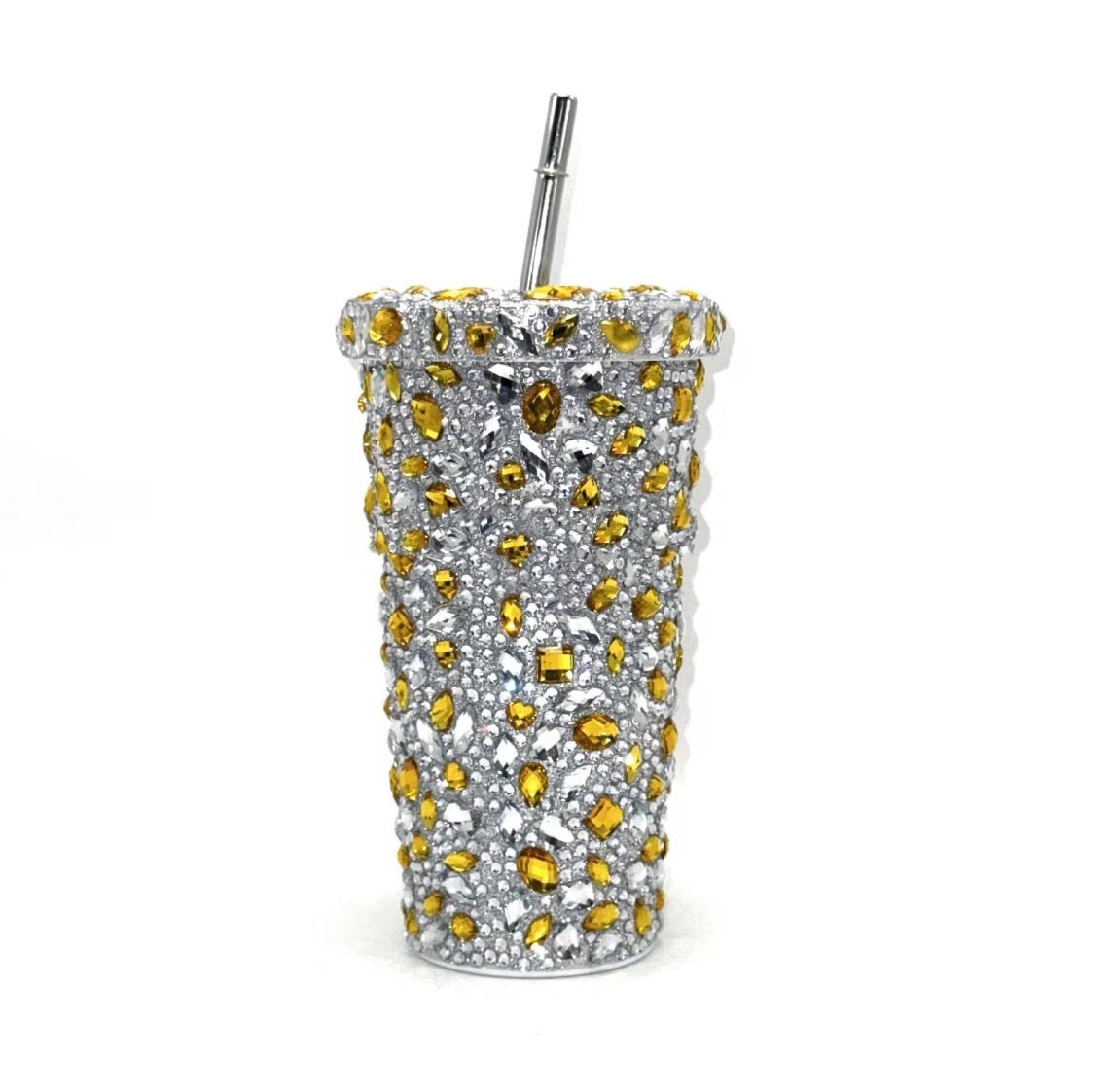 Diamond Cup With Straw