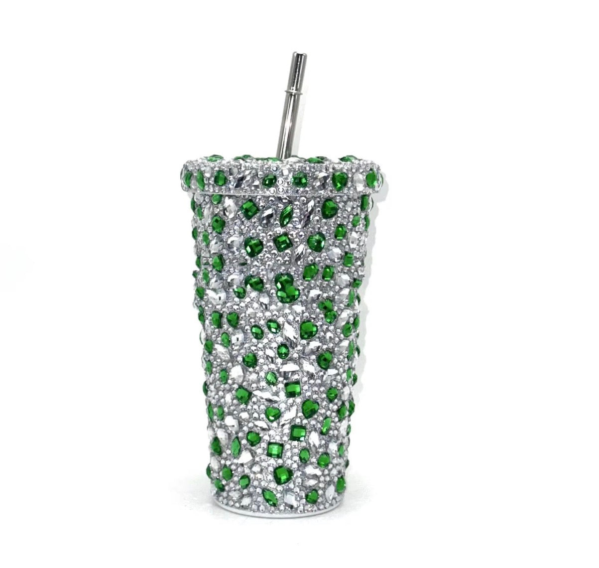Diamond Cup With Straw